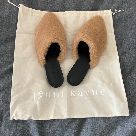 Jenni Kayne shearling mules NIB 39 natural - Picture 6 of 6